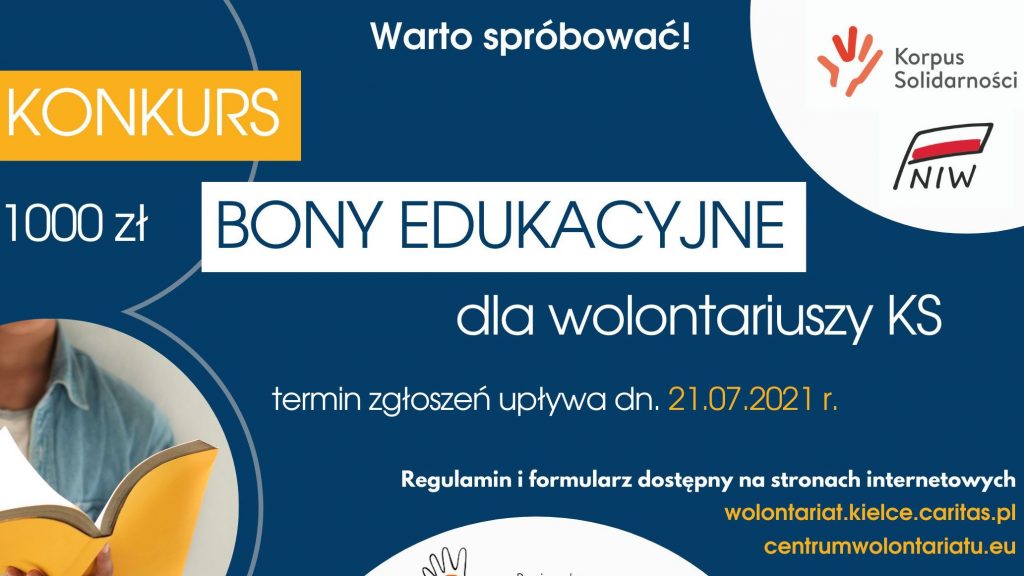 Rusza konkurs na bony edukacyjne dla wolontariuszy
