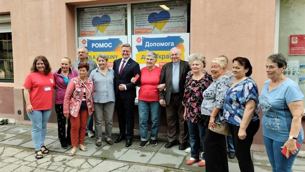 Ambasador Ukrainy odwiedził placówki Caritas Kieleckiej