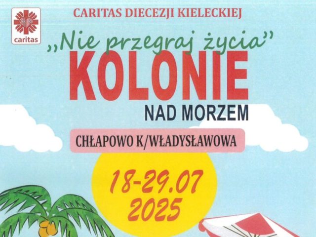 Rekrutacja dzieci z&nbsp;gminy Miechów na&nbsp;kolonie Caritas