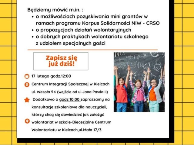 Zaproszenie na&nbsp;konferencję szkoleniową dla opiekunów Szkolnych Kół Caritas